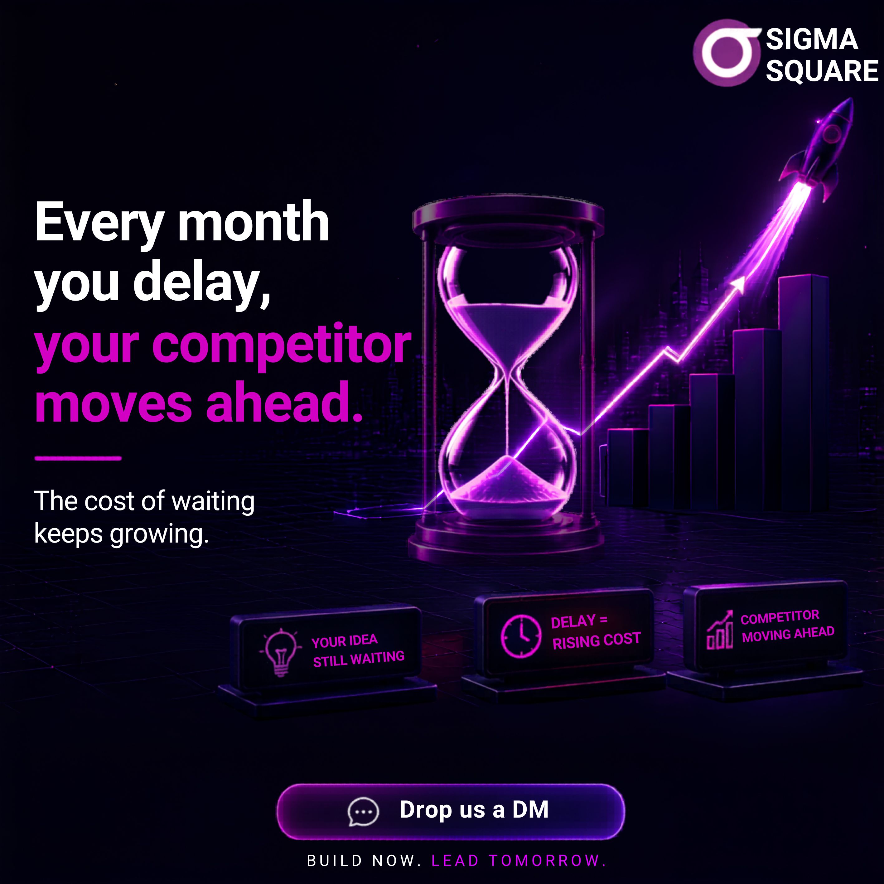 Sigma Square social media post - Competitor moves ahead